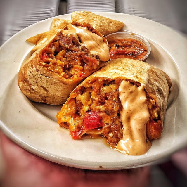 DTLA Famous Breakfast Burrito.