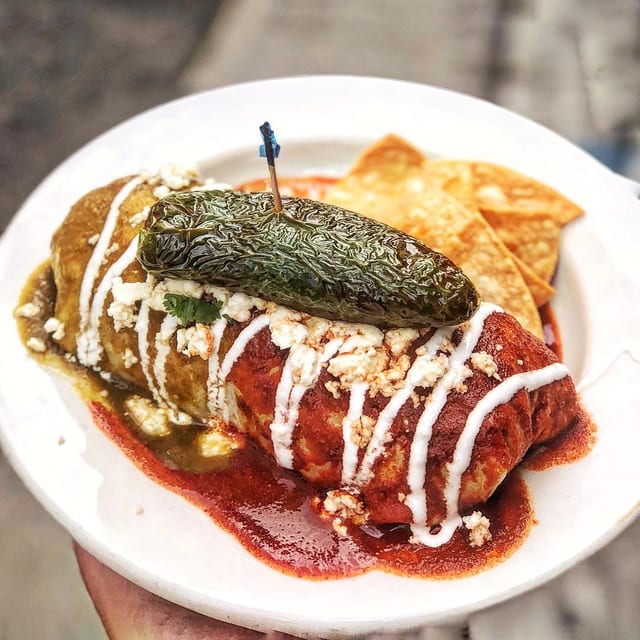 DTLA Famous Wet Burrito.
