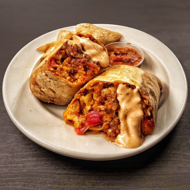 DTLA Famous Breakfast Burrito.