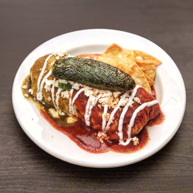DTLA Famous Wet Burrito.