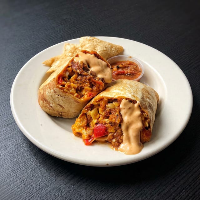 DTLA Famous Breakfast Burrito.