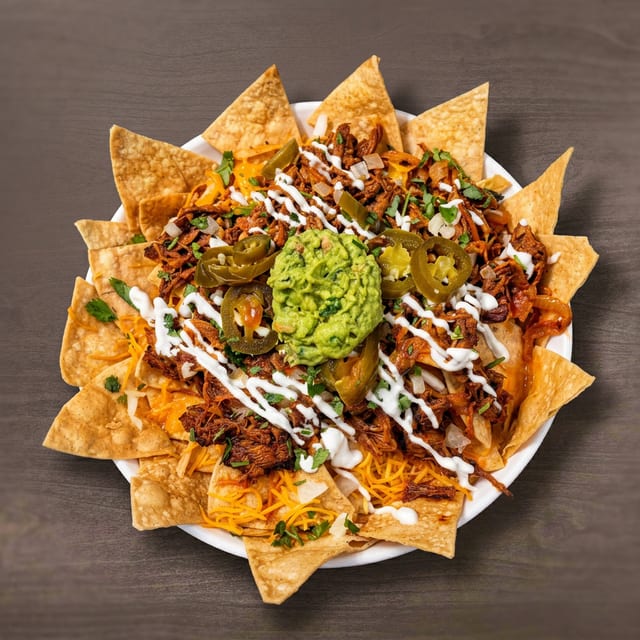 DTLA Famous Al Pastor Nachos.