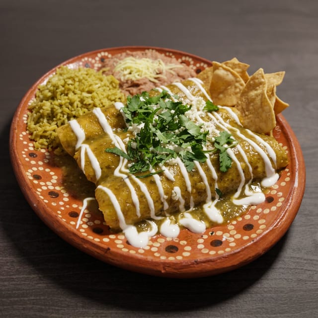 Enchiladas Plate.